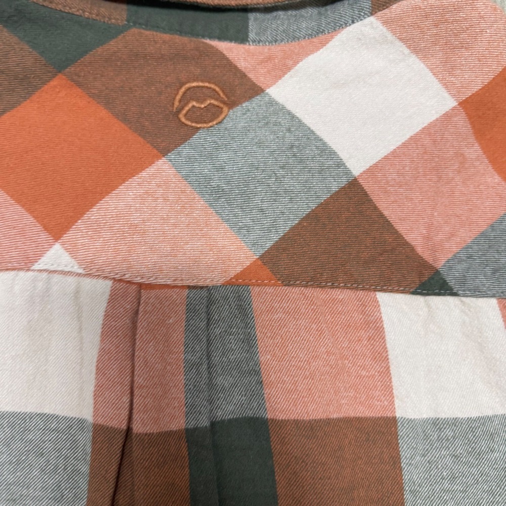 Magellan Outdoors Canyon Creek Flannel Shirt 3XL Amber Brown Plaid NWT - Picture 11 of 11